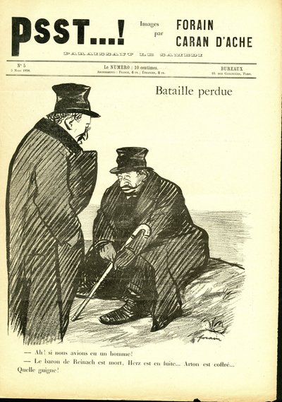 Illustrasjon av Jean-Louis Forain (1852-1931) i Psst...! av Jean Louis Forain