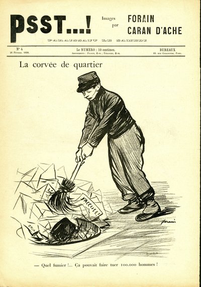 Illustrasjon av Jean-Louis Forain (1852-1931) i Psst...! av Jean Louis Forain