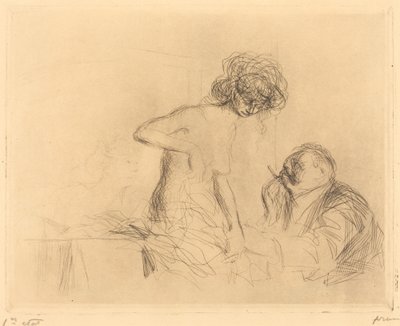 I et privat rom (første tallerken) av Jean Louis Forain