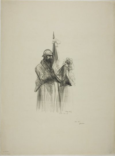 Kysser flagget av Jean Louis Forain
