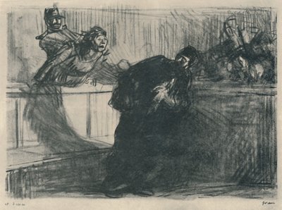 Der Anwalt beschimpft, 1919 von Jean Louis Forain