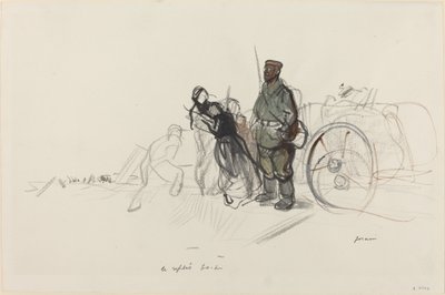 Le replis boche, ca. 1914-1919 von Jean Louis Forain