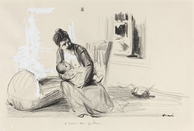 Gothas time, ca. 19141919. av Jean Louis Forain