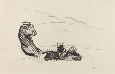 På jakt etter fienden, ca. 19141919. av Jean Louis Forain