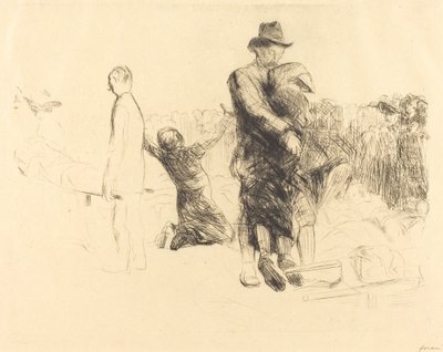 Lourdes, Transport av lammede av Jean Louis Forain