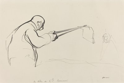 M. Clemenceau. Der Brief des Grafen Czernin, ca. 1914-1919 von Jean Louis Forain