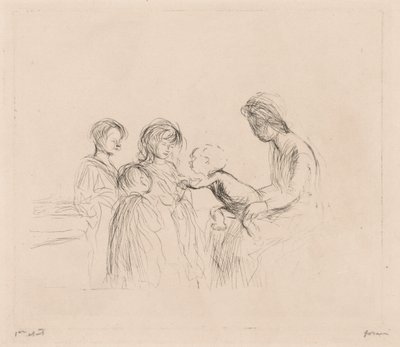 Madonna und Kinder von Jean Louis Forain