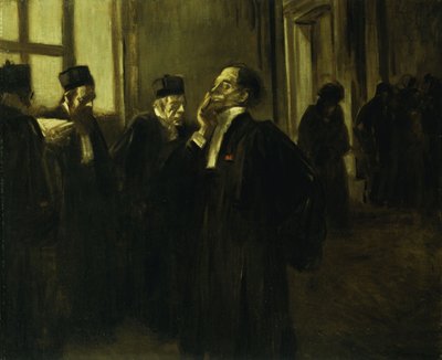 Palace Corridor Scene; Korridorscene ved palasset, ca. 1905 av Jean Louis Forain