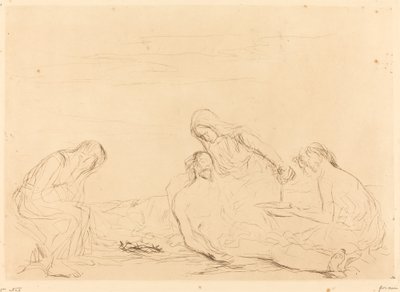 Pietà (tredje tallerken) av Jean Louis Forain
