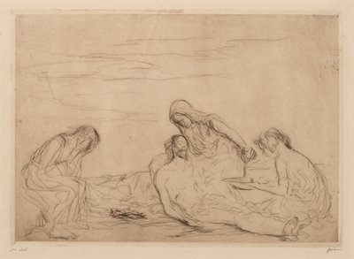 Pietà (tredje tallerken) av Jean Louis Forain