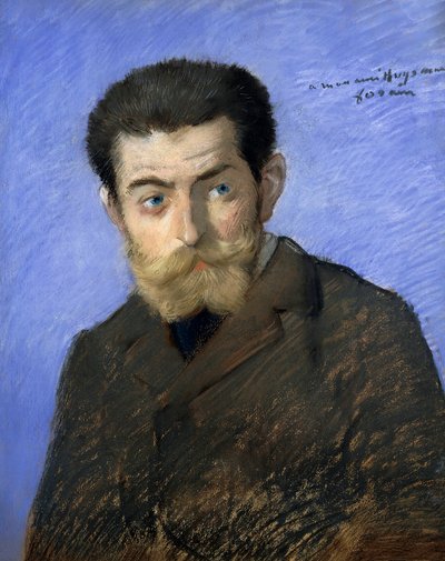 Portrett av Joris Karl Huysmans, pseudonym til Charles-Marie-Georges Huysmans (Paris av Jean Louis Forain