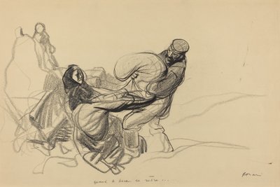 Når Boche trekker seg..., sannsynligvis 1917. av Jean Louis Forain