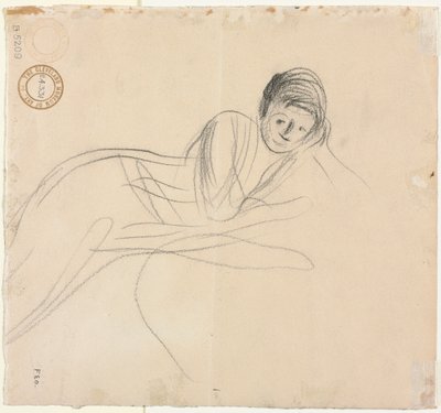 Reclining Woman verso, 1915. av Jean Louis Forain