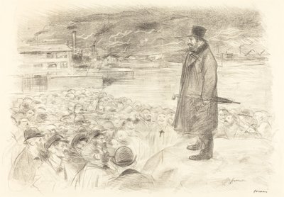 Scene of a Strike (tredje plate) av Jean Louis Forain