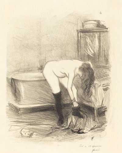 The Bath (vertikal plate) av Jean Louis Forain