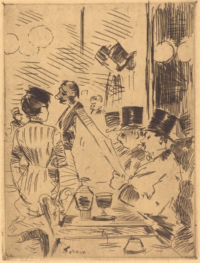 Kafeen i det nye Athen av Jean Louis Forain