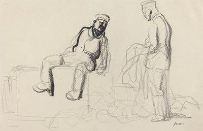 Den økonomiske tilbaketrekningen, c. 19141919. av Jean Louis Forain