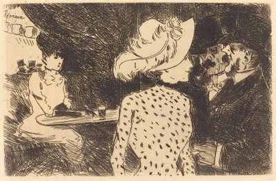 The Folies Bergere (avvist tallerken, andre tallerken) av Jean Louis Forain