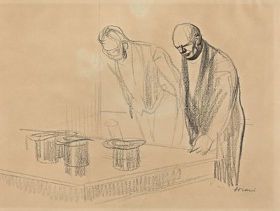 Die Hüte der Alliierten [recto], ca. 1914-1919 von Jean Louis Forain