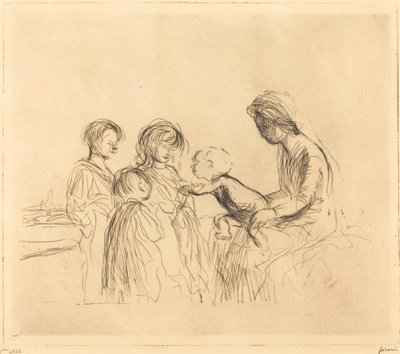 Madonnaen og barna av Jean Louis Forain