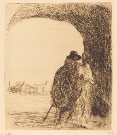 Møtet under buen (tredje plate) av Jean Louis Forain