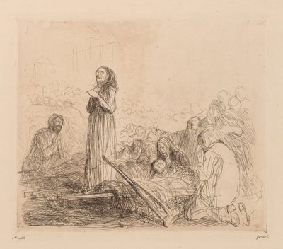 Miraklet i Lourdes. av Jean Louis Forain