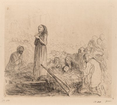 Miraklet før det hellige sakramentet. av Jean Louis Forain