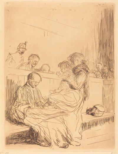 Fangen og barnet av Jean Louis Forain