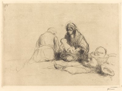Resten på flukten til Egypt av Jean Louis Forain