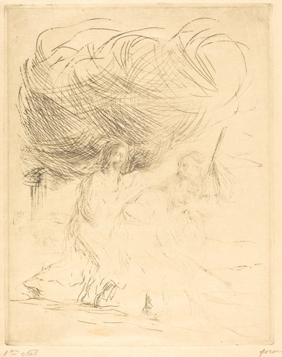 Veien til Emmaus (andre tallerken) av Jean Louis Forain