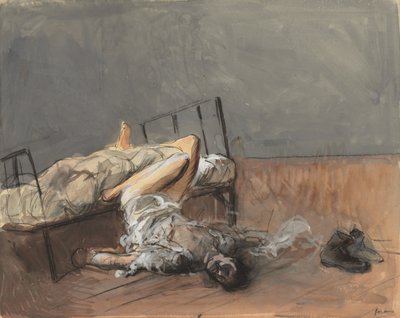 Selvmordet, fjerde kvartal 1800-tallet eller første tredje 1900-tallet. av Jean Louis Forain