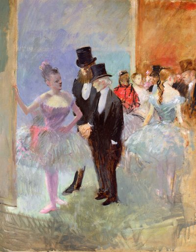 Operaens vinger (i foajeen) ca. 1887 av Jean Louis Forain