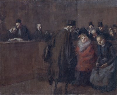 'The Law Court Scene de tribunal', 1910 av Jean Louis Forain