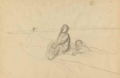 To figurer på en vei, ca. 1919. av Jean Louis Forain