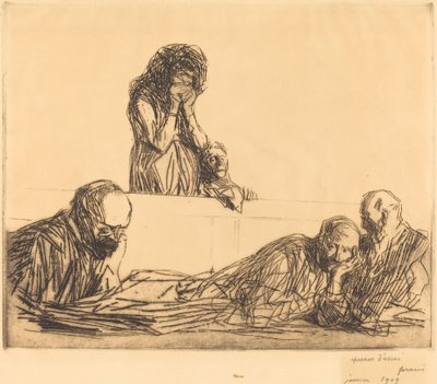 Ugift mor (første tallerken) av Jean Louis Forain