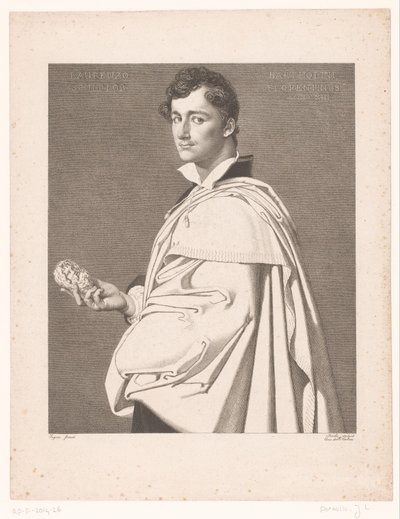Portrett av billedhuggeren Lorenzo Bartolini av Jean Louis Potrelle