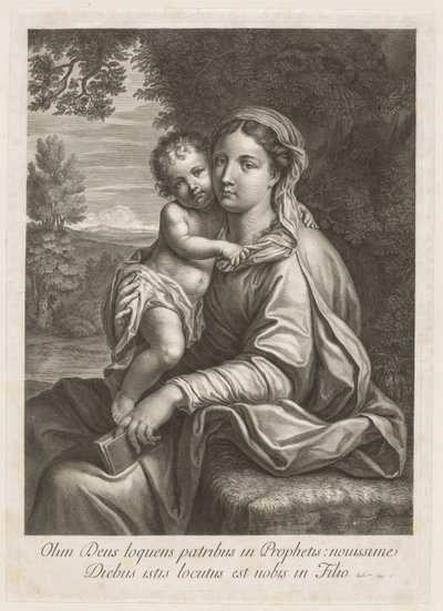Madonna og barn. av Jean Louis Roullet
