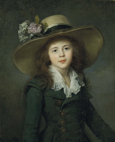 Baronesse Elizaveta Alexandrovna Stroganova 1779-1818, tidlig 1780s. av Jean Louis Voille