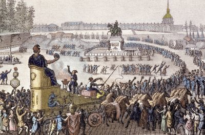 1. frihetsfeiring i Paris 15. april av Jean Louis the Younger Prieur