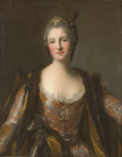 Elisabeth Catherine de Besenval, marquise de Broglie, en sultane - Marquise de Broglie (1718-1777), født Freiin von Besenval von Brunstatt, som Sultana, av Nattier, Jean-Marc (1685-1766). Olje på lerret. 1742 Dimensjon : 81x63 cm. Nasjonalmuseet Stockholm av Jean Marc Nattier