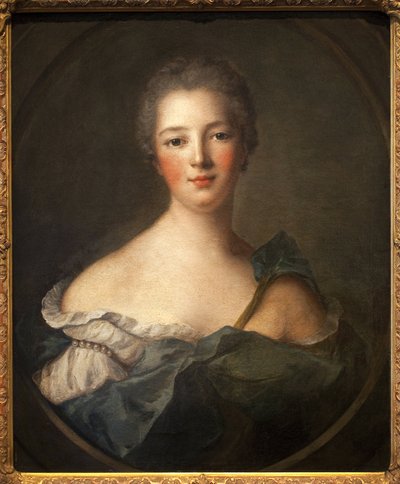 Jeanne Antoinette Poisson, markis av Pompadour (1721-1764) - Maleri fra verkstedet til Jean Marc (Jean-Marc) Nattier (1685-1766), olje på lerret av Jean Marc Nattier