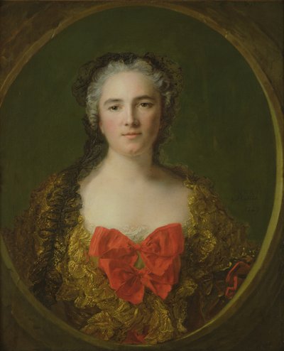 Portrett antas å være Louise-Elisabeth de La Chastre, Marquise de Dreux-Breze, 1749 av Jean Marc Nattier