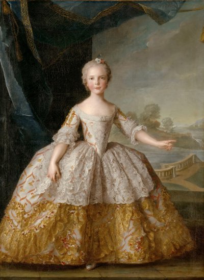Prinsesse Isabella av Parma 1741-1763 som barn av Jean Marc Nattier
