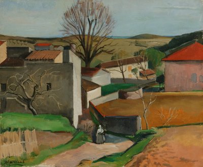 French Village (olje på lerret) av Jean Marchand