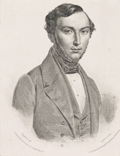 Portrett av Jean Giraudeau 1801-1861, 1839-1840. av Jean Marie Leroux
