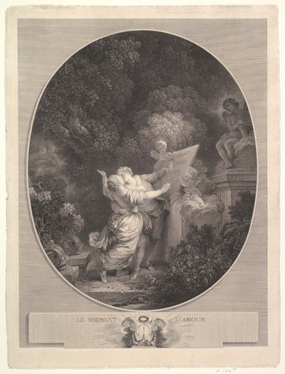 The Pledge of Love, 1786. av Jean Mathieu