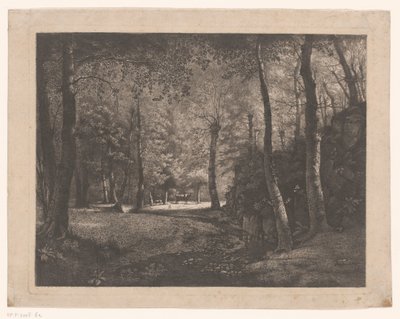 Gjeterinne i skogen til Rochecardon av Jean Michel Grobon