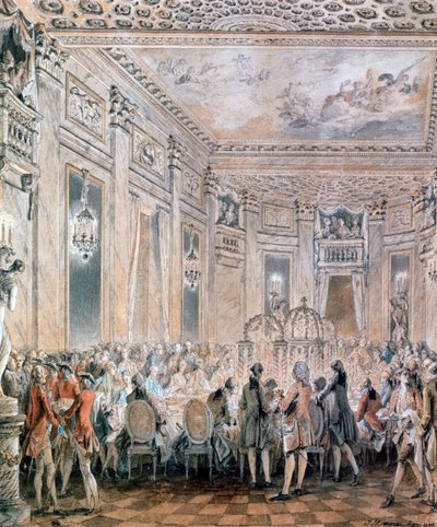 Fest på Louveciennes, 1771 av Jean Michel the Younger Moreau