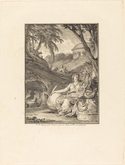 Frontispice: Musikkordbok av Jean Michel Moreau