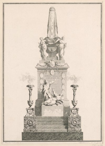 Katafalk av Jean Michel Moreau le Jeune